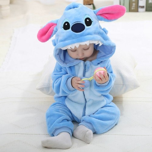 Baby blue stitch soft birthday - blue,