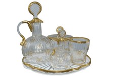 Antique French Daum Nancy Bedside/Dresser set