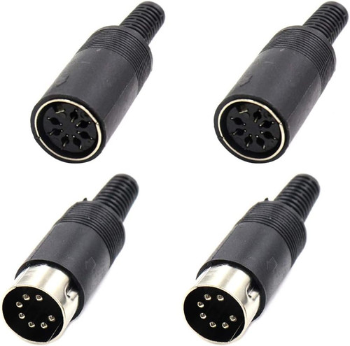 Sets 7pin female male din - 2, +