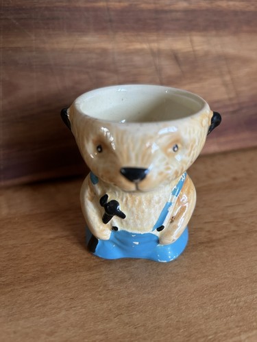 Vintage sooty ceramic egg cup - sooty,