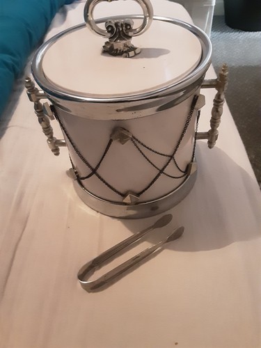 Vintage mcm retro white - vintage, silver