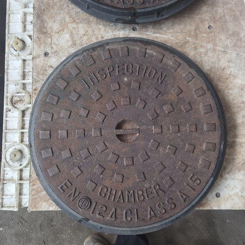 Round cast iron manhole - iron,