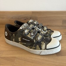 DUNLOP GREEN FLASH OG. MENS SIZE 10 UK TRAINERS. CAMOUFLAGE vintage 2000’s