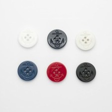 Nautical Ships Anchor Moulded Button Plastic 4 Hole Child Craft Sewing