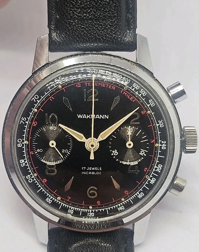 Vintage wakmann black dial - vintage,
