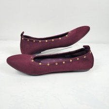 Skechers Womens Cleo UK Size 6 Eur 39 Studded Shoes Wine/Burgundy VGC