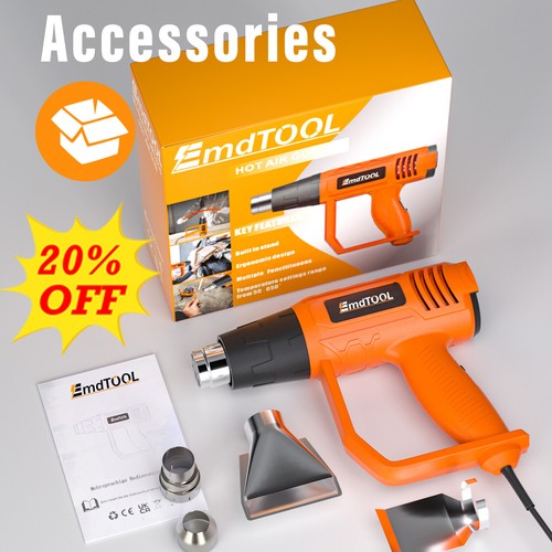 Electronic heat gun nozzles - gun, 4