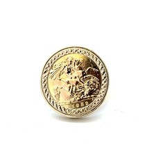 9ct yellow gold 1982 half