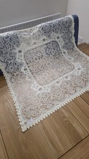 Vintage Cream Lace Tablecloth