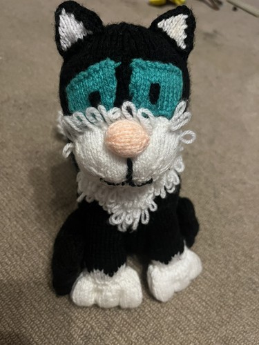 Hand knitted jess the cat - jess, soft