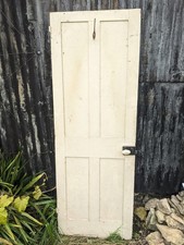 Victorian Reclaimed Pine 4-Panel Internal Cupboard Door
