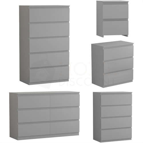 Modern grey chest drawers - modern,