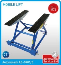 MOBILE SCISSOR LIFT / TILTING CAR LIFT RAMP / ADJUSTABLE WIDTH / 1500Kg Capacity