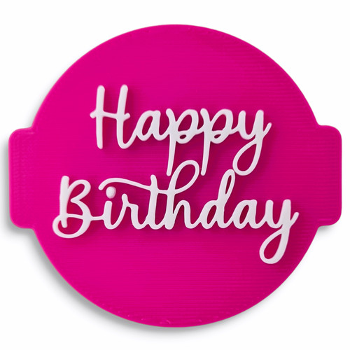 Happy birthday embosser - happy, stamp