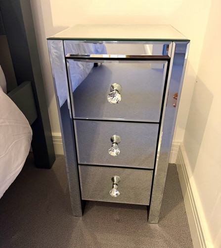 Pair mirrored drawer - pair,