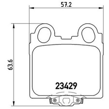 BREMBO P 83 045 BRAKE PAD SET