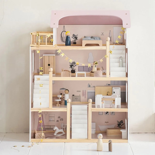 Large dolls house with - large,