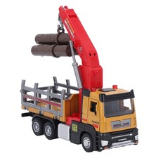 `Loading Crane Toy Timber Logging Truck Simulation With Light Sound For Children