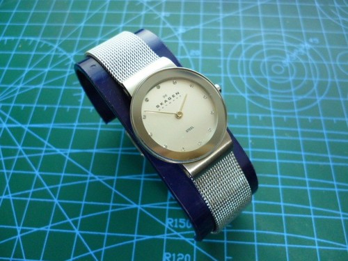 Skagen steel ladies watch - ladies,