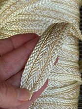 Gimp Braid Trim Upholstery , 20mm Wide Sold by the Metre, Cream and Camel G23