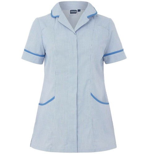 Ladies pinstripe nurses tunic - pinstripe,