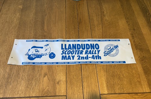 Vintage scooter rally leg - scooter,