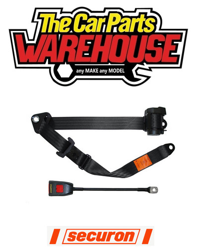 New front securon seat - new, belt