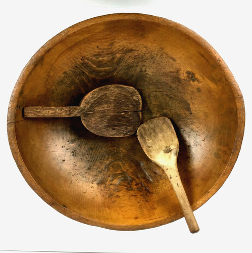 Large wood butter bowl - butter, 2