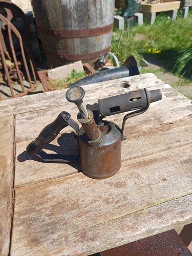 Vintage small brass paraffin - vintage,