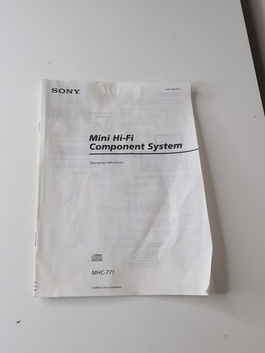 Sony mini component - mini, hi-fi