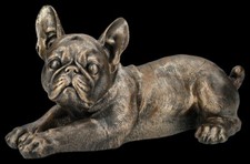 Bulldog Figure - Lying Bronze