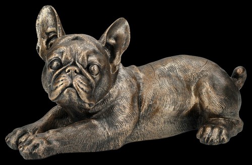 Bulldog figure lying - bulldog,