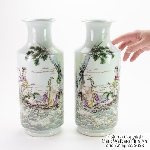 Pair chinese famille rose - pair,