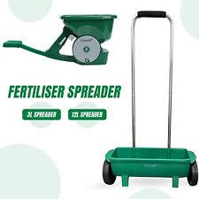 3L / 12L Garden Soil Seed Salt Spreader Fertiliser Grass Lawn Feed Spreader DIY