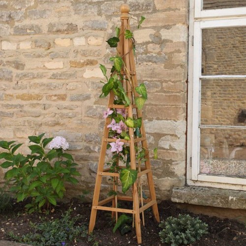 Wooden garden obelisk - wooden,