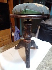 Antique Wood And 3 Legged