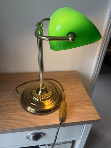Green library desk lamp - lamp., good