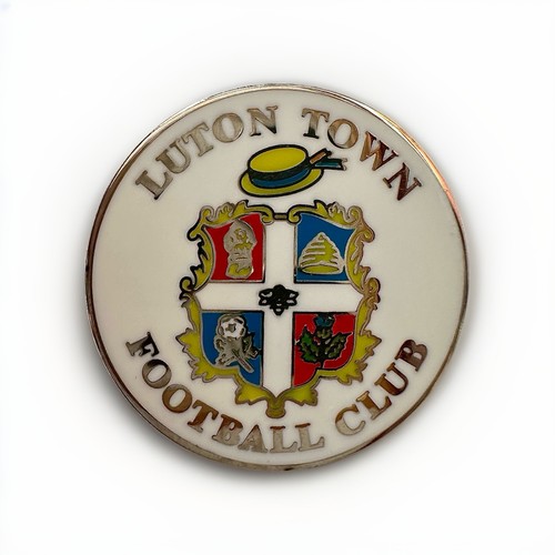 Luton town white - white, crest