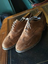 Trickers Suede Brogues Shoes UK 9.5 US 10.5 Fitting 7 Wide