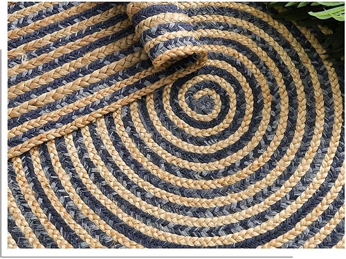 Indianrugs round jute chindi - indianrugs,