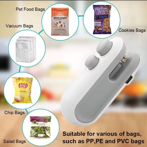 Mini heat bag sealer - heat, handheld