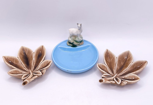 Wade porcelain leaf dishes - dishes, set