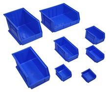 Plastic Parts Storage Bins - Heavy Duty Bin Small Part Stacking Component Boxes