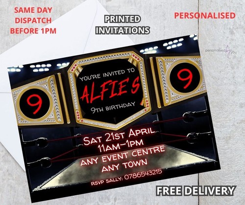 Personalised printed wrestling - personalised,