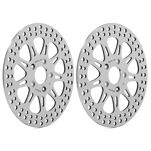 Polished front brake discs - brake,