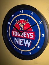 Toohey's New Australian Beer Bar Pub Man Cave Clock Advertising Sign