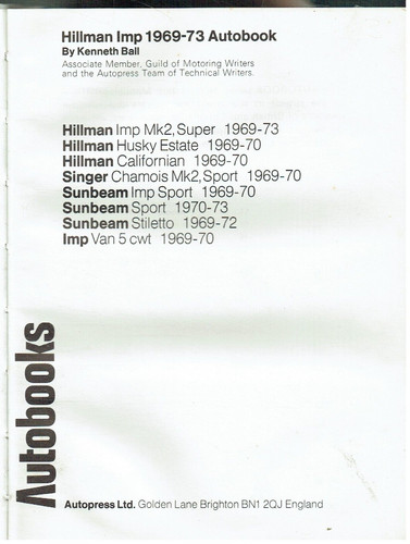 Hillman imp sunbeam - imp,