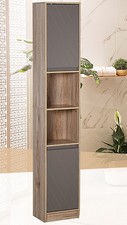 Tall Bathroom Cabinet Slim Floor Freestanding Cupboard Storage Unit Tallboy