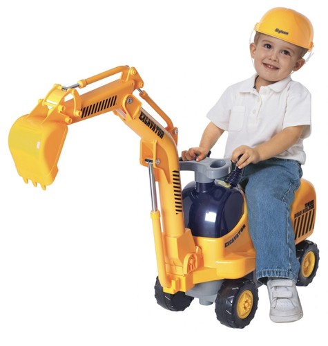 Kids micro excavator - excavator, ride