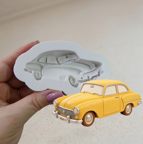 Silicone mould classic car - silicone,